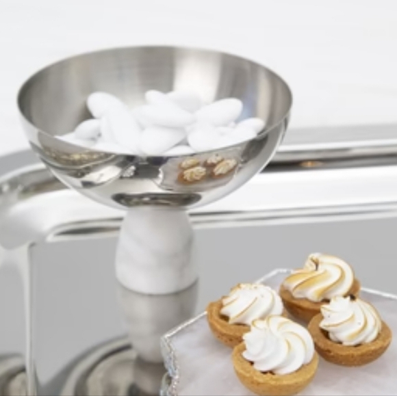 NIB - ANNA NY Coluna Small Silver Nut Bowl - Picture 8 of 8